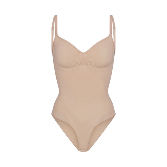 SKIMS SEAMLESS‎ SCULPT BRIEF BODYSUIT Mica Clay Size XL NWOB - Picture 3 of 6